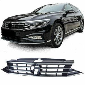 Grill Geschikt Voor Volkswagen Passat B8 Facelift Zwart Chrome 2019-2023