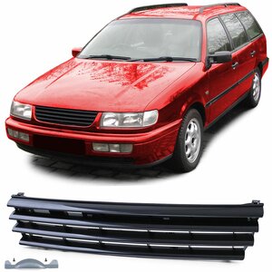 Grill Geschikt Voor Volkswagen Passat B4 35i Zwart  Zonder Embleem 1993- 1997