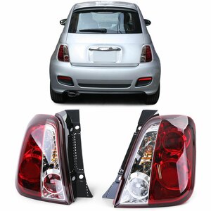 Achterlichten voor Fiat 500 / 500C Rood Helder 2007 t/m 2015
