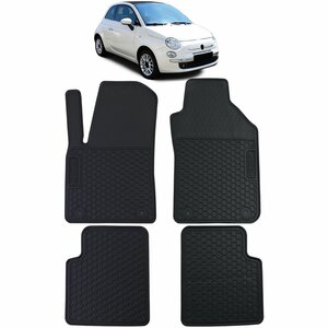 Rubberen Wintermatten Voor Fiat 500 / 500C Modder Matten 