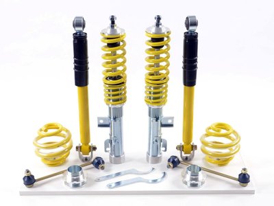 FK Automotive schroefset verlaging Geschikt Voor Volkswagen Polo 9N 30-60mm AK street 