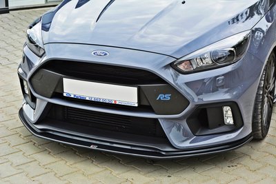 Voorspoiler Spoiler Ford Focus 3 RS vanaf 2015 Versie 2 Hoogglans Pianolak Zwart