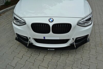 Maxton Design Bmw 1 Serie F20 M Pack Racing Front Spoiler Splitter 