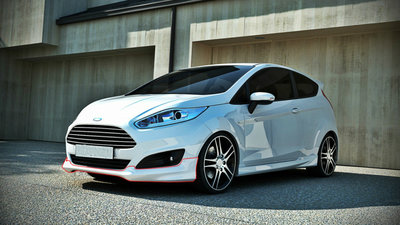 Maxton Design Ford Fiesta MK7 Standaard Facelift Voorbumper Spoiler 