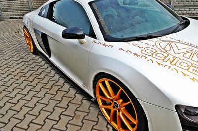 Maxton Design Sideskirt Diffuser Audi R8 Hoogglans Pianolak Zwart