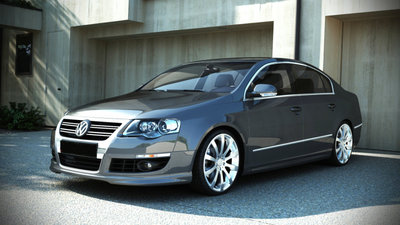 Maxton Design  Voorspoiler Spoiler Geschikt Voor Volkswagen Passat B6 3C R Line Look