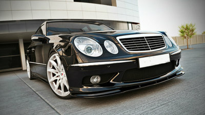 Voorspoiler spoiler Mercedes E Klasse W211 55AMG Carbon Look