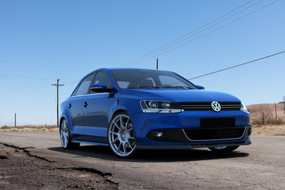 Voorspoiler spoiler Volkswagen Jetta VI Carbon Look