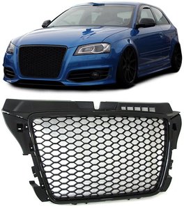 Audi A3 8P Facelift Honingraat Sport Grill S line Look Black 2008 / 2012 