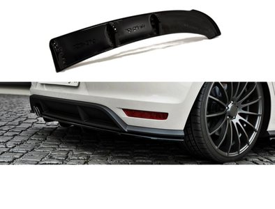 Maxton Design Centre Rear Splitter (Verticale Strepen)  Geschikt Voor Volkswagen Polo GTI 6C 