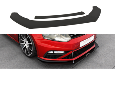 Maxton Design  Racing Voorspoiler spoiler Geschikt Voor Volkswagen Polo GTI 6C
