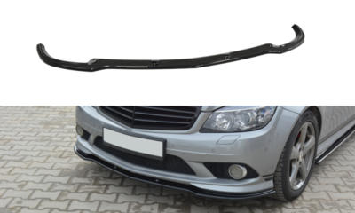 Maxton Design  Mercedes C Klasse W204 AMG Pakket 2007 t/m 2010 Voorspoiler Spoiler Splitter