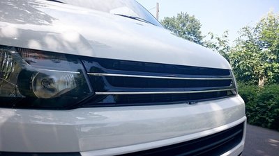 Sport Grill Zonder Embleem Hoogglans Zwart / Chrome Strip Geschikt Voor Volkswagen Transporter Multivan T5 GP 