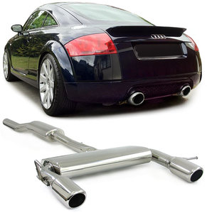 Passend Voor Audi TT 8N 3.2 QUATTRO Hoogwaardig Edelstaal RVS Sport uitlaat systeem  
