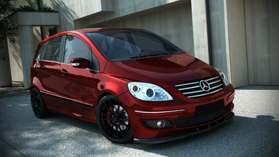 Maxton Design Mercedes B Klasse W245 Voorspoiler Spoiler Splitter Versie 1