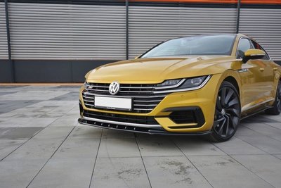 Maxton Design  Voorspoiler Spoiler Splitter Versie 3 Geschikt Voor Volkswagen Arteon R Line