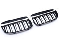 Bmw 3-serie E90 E91 Grill Nieren Mat Zwart Dubbele Spijl 05 t/m 09 