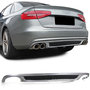 Audi A4 B8 Limousine Avant S Line look diffuser Sport Valance Spoiler 2 x uitlaat uitsparing S4