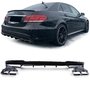 Mercedes E Klasse W212 Facelift C63 AMG Look diffuser Glans Zwart met 4 x uitlaat Design 