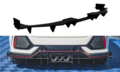 Maxton Design Honda Civic Type R Mk10 Racing Durability Rear Diffuser 