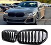 Bmw 5 Serie G30 G31 LCI Sport Nieren / Grill Hoogglans Enkele Spijl Hoogglans Zwart