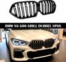 Bmw X6 G06 Sport Nieren / Grill Hoogglans Dubbele Spijl Hoogglans Zwart