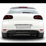 Volkswagen Golf 6 GTD Look Achterbumper Diffuser Dubbele uitlaat uitsparing Links