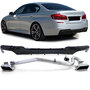 Bmw 5 Serie F10 V8 Uitlaat Look Ombouw Set + Diffuser Glans Zwart