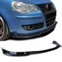 Volkswagen Polo 9N3 Spoiler Voorspoiler Splitter Lip Hoogglans Zwart