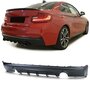 Bmw 2 serie F22 F23 M Pakket Achterbumper Diffuser Mat Zwart Dubbele L + R Uitlaat Uitsparing M Performance Look 