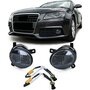 Audi A4 B8 Smoke Glas Led Mistlampen Grill Bumper