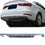 Audi A3 8V Limousine Cabriolet S Line look Diffuser Sport Valance Spoiler 2 x uitlaat uitsparing S3