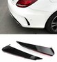 Mercedes W205 C Klasse AMG Achterbumper Spoiler Wing Canard Side Hoogglans Zwart 