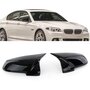 BMW 5 Serie F10 F11 LCI M5 Look Wing Spiegelkappen Hoogglans Zwart