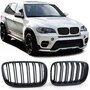 Bmw X6 E71 Grill Mat Zwart Dubbele Spijl Sport Nieren 