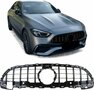 Passend Voor Mercedes C Klasse W206 S206 Panamericana GT Look Grill Hoogglans Zwart Amg 