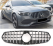 Mercedes C Klasse W206 S206 Avantgarde Panamericana GT Look Grill Chrome / Hoogglans Zwart