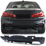 Bmw 5 serie G30 / G31 M Pakket Achterbumper Diffuser Mat Zwart