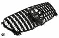 Passend Voor Mercedes GLE V167 Panamericana GT Look Grill Hoogglans Zwart Standaard