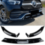 Mercedes GLE V167 AMG Pack Spoiler Voorspoiler Splitter Lip Hoogglans Zwart 