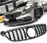 Mercedes C Klasse C63 AMG W205 S205 Coupe Sport Grill Hoogglans Zwart Panamericana