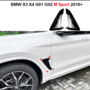 Bmw X3 G01 Zijscherm Canard Trim Wing Spoiler Vent Hoogglans Zwart M Look!