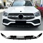 Spoiler Splitter Passend Voor Mercedes GLC X253 C253 Facelift AMG Pack 2019-2022 Hoogglans Zwart 