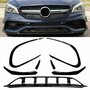 Spoiler Splitter Passend Voor Mercedes A Klasse CLA W117 AMG Line Facelift Hoogglans Zwart 