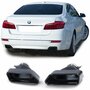Sport Uitlaat Sierstuk V8 550 Look Zwart Voor Bmw 5 Serie BMW F10 F11 535i 535d