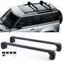 Dakdragers Voor Land Rover Defender 90 L663 Zwart Aluminium Afsluitbaar 2-deli