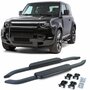 Aluminium Treeplanken Voor Land Rover Defender L663 90 Zwart Sidebars
