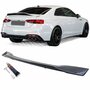 Ducktail achterklep spoiler hoogglans zwart gemonteerd op Audi A5 F5 Coupé 2016+