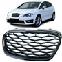 Sport Grill Voor Seat Leon 1P Zonder Embleem Glans Zwart Honingraat