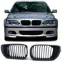 Sport Grill Nieren Voor Bmw 3 Serie E46 LCI Mat Zwart Enkele Spijl